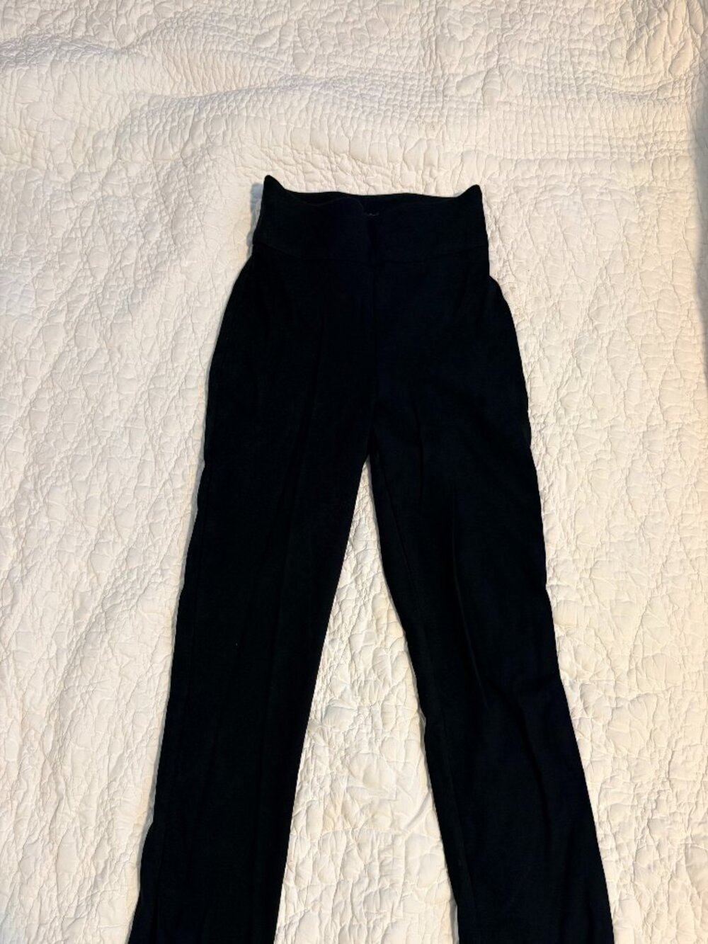 Express High Rise Columnist Straight Leg Black Pants XS